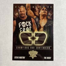 2004 Fleer WWE WrestleMania Champions and Contenders Steve Austin/The Rock - £3.12 GBP