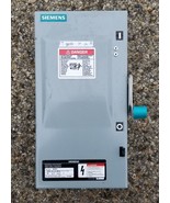 SIEMENS CANADA ID361 30A 600V 3-Poles Fusible Industrial Duty Switch - $246.26 CAD