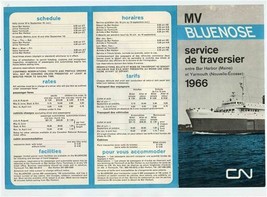 Bluenose Passenger Auto Brochure 1966 Bar Harbor Maine Yarmouth Nova Sco... - £17.08 GBP