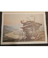 BEN HAMPTON PRINT “RIVER BEND” SIGNED 28x18.25 INCHES Lithograph Tennessee - $59.35