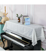 82.6*35.4inch Piano Anti-Dust Cover Dust Lace Fabric Cloth Elegant Piano... - £32.34 GBP