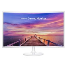 Monitor Gaming Curved Portable Samsung Pc 27 Inch Moniter Screen White Large New - $157.99