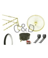 26&quot; TWISTED CAGE CONTINENTAL KIT,  20&quot; GOLD WHEEL 144 SPOKES, 20&quot; BRICK ... - £245.90 GBP