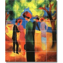 August Macke Abstract Painting Ceramic Tile Mural BTZ05602