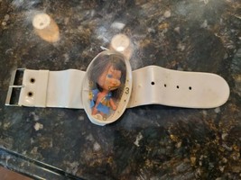 Vintage Little Kiddles Doll With WHITE Wrist Watch Case &amp; Band - $33.20