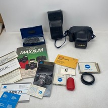 Minolta Maxxum 7000 W/ Accesories Turns on and Shoots. Battery Corrosion! - $42.03