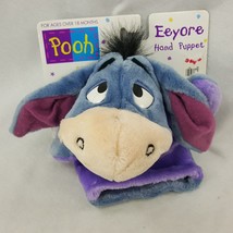 VTG Disney Winnie The Pooh Eeyore Hand Puppet Plush Mattel  BYFT2 - £11.19 GBP