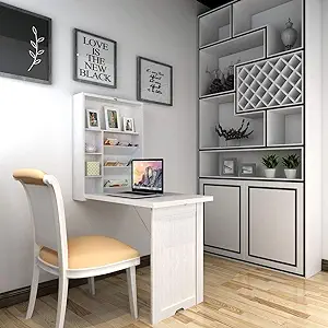Wall Mounted Table, Classified Storage Desk, Foldable Multiple-Purpose T... - $312.99