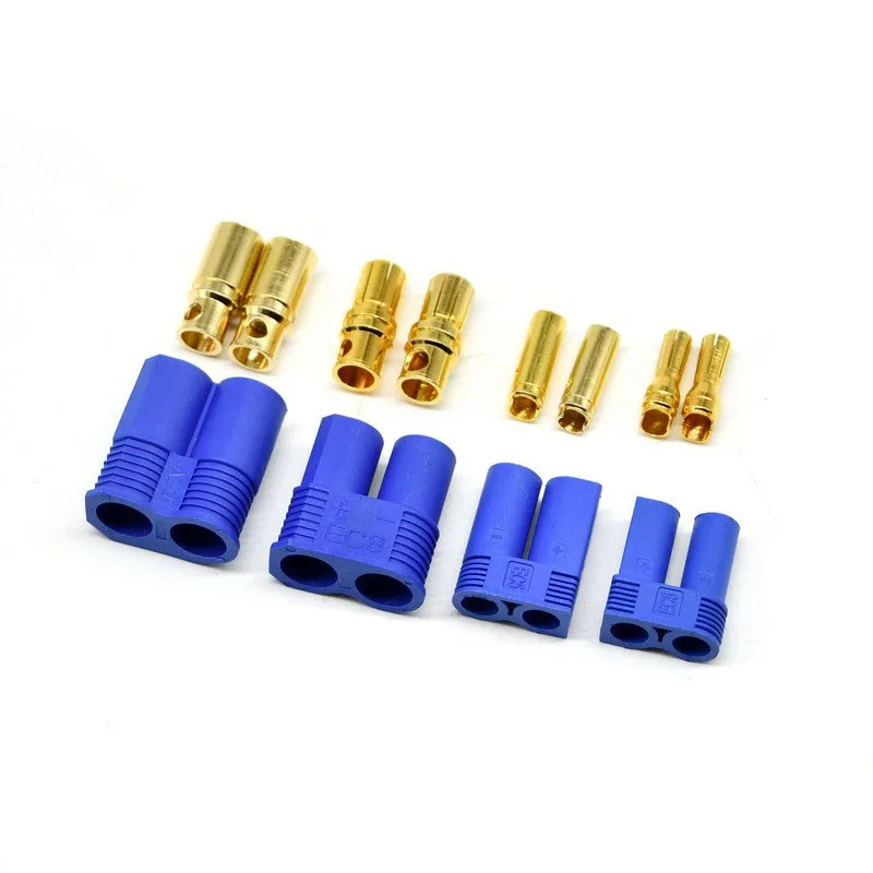 House Home 2/5/10Pairs EC5 Golden Male-Female Battery ConAtor Bullet A for RC Pl - £19.65 GBP