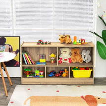 5 Cube Wooden Chidren Storage Cabinet Bookcase Toy Storage Kids Rooms Classroom - £152.22 GBP