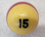 VTG Replacement Billiard Pool Ball 2 1/4&quot; Diameter Number 15 STRIPE MAROON - $6.92