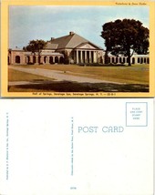 New York(NY) Saratoga Springs Saratoga Spa Hall of Springs  Vintage Postcard - £7.48 GBP