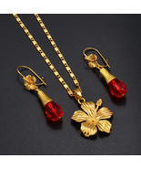 Anniyo Hibiscus Flower  Beads Jewelry Set  Guam - $40.59+