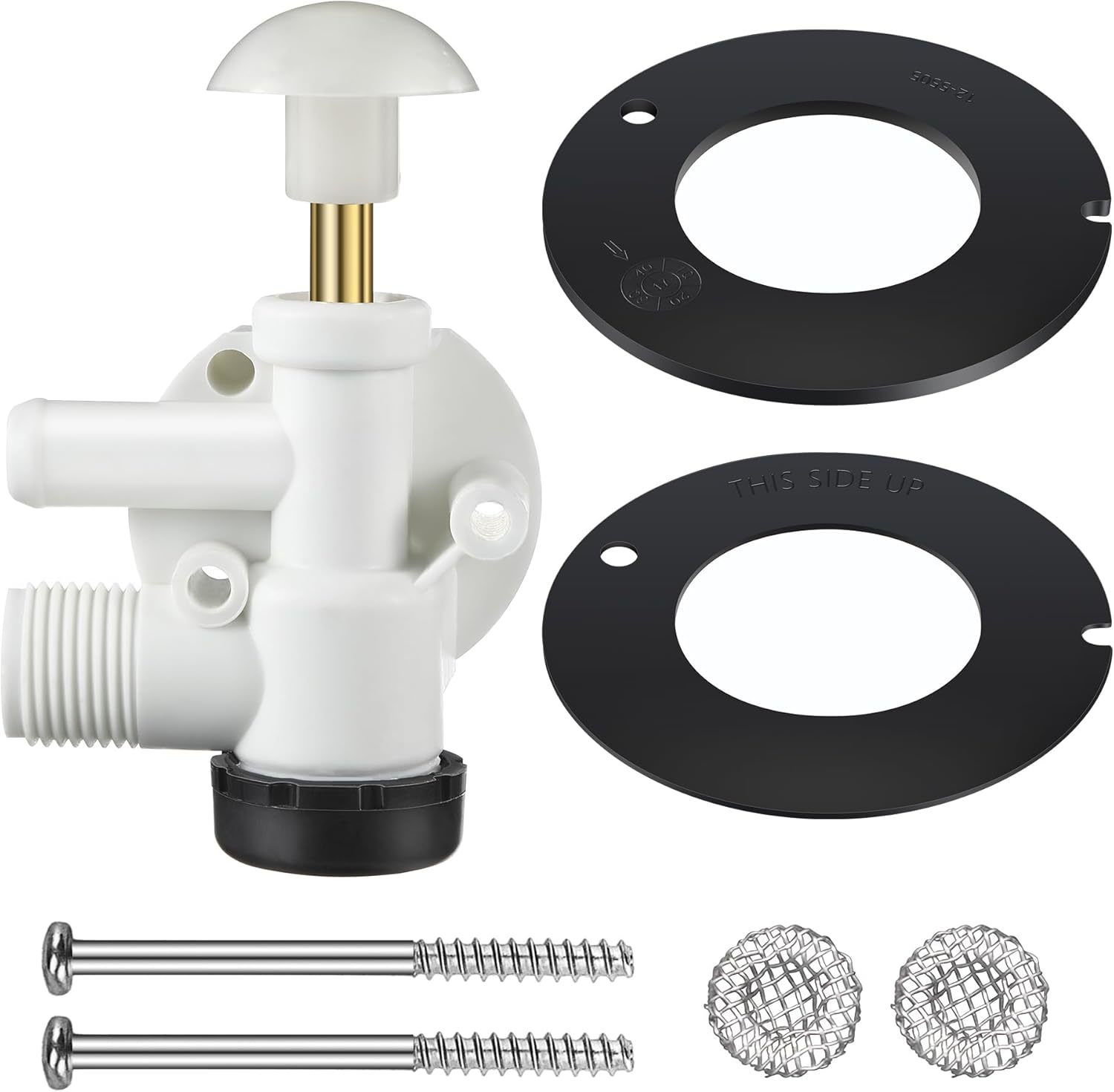 Rv Water Valve Assembly Kit, Compatible With Sealand Ecovac Vacuflush Pedal - $39.92