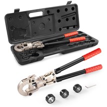 VEVOR Copper Press Tool Tube Fittings Crimping Kit, Pro Press Crimper wi... - $129.57