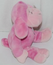 GANZ HE9835 Lambie 11 Inch Pink Tie Dye  With A Snowflake Bow image 2