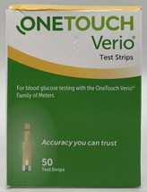 OneTouch Verio Test Strips - 50 Count Sealed Exp 2/2025 - £23.22 GBP