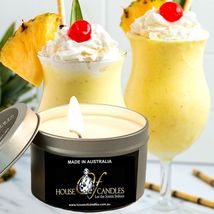 Pineapple Milkshake Eco Soy Wax Scented Tin Candles, Vegan Friendly, Hand Poured - £11.73 GBP+