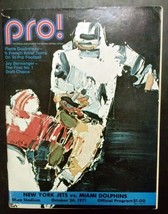 New York Jets PRO! Program vs Miami Dolphins (10/24/1971, Shea Stadium) - £7.46 GBP