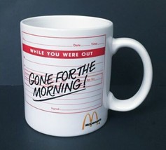 Retro McDonalds Coffee Mug Cup Gone For The Morning Fast Food Restaurant - £4.67 GBP