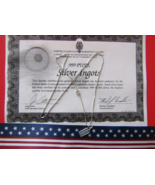 1 gram .999 pure silver bar necklace USCG quality - $155.00