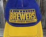 New Era 9Forty Milwaukee Brewers Strap Back Baseball Hat - Excellent - R... - $14.50