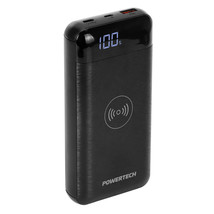 Powertech Powertech Power Bank and Wireless Charger 20,000mAh (Black) - $1,334.59 MXN