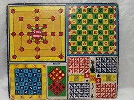 Vintage Transogram Checker Board 12" X 10 1/2" Plus Other Games - $53.45