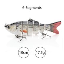 TREHOOK Sin Wobblers Fishing Lures 10cm 17.5g 6 Multi Jointed Swimbait Hard  Bai - £37.46 GBP