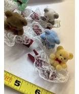 7 Teddy bear clip-on ornament Xmas Decor clothespins 7 Colors - £19.07 GBP
