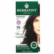 NEW Herbatint Permanent Hair Dye Color Gel - 1N - Black Haircolor - £19.58 GBP
