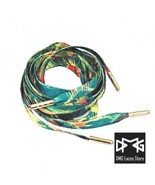 Floral Print Flat Shoelaces ( Lemonade Cocktail ) 55&quot; 140cm - $182.74 MXN