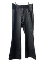 Sofia Vergara Faux Leather Jeans Womens 14 Melisa Flare Vegan Flare High Rise - £12.70 GBP