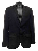 Vintage ARMANI COLLEZIONI Men’s Blazer Jacket Black Wool 90s Size M - $19.64