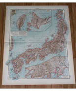 1930 ORIGINAL VINTAGE MAP OF JAPAN TAIWAN TOKYO OSAKA - £26.88 GBP