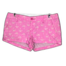 Mossimo Juniors Size 3 Pink Shorts Palm Tree Print Fit 6 - $7.66