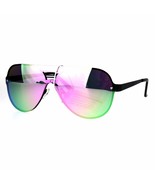 Unisex Pilot Sunglasses Full Mirrored Lens Frame Designer Fashion UV400 - £8.81 GBP
