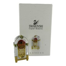 Swarovski Figurine Crystal Memories Mini Juke Box Gold 243444 Austria - $48.37