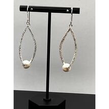 Vintage Milor 925 Sterling Silver Pearl Dangle Earrings - $43.26