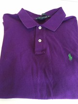 Ralph Lauren Purple Classic Fit Short Sleeve Polo Boys Xl - $21.73