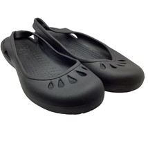 Crocs Shoes Women’s Size 10 Black Mary Jane Navy Flats Closed Toe Slingback - £20.91 GBP
