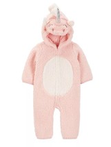 Carter&#39;s Pink Unicorn Halloween Costume Baby Girl Size 12 Months Toddler Fluffy - £19.09 GBP