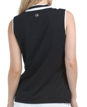 NWT Ladies SWING CONTROL BLACK Pique Sleeveless Mock Golf Shirt - L & XL image 2