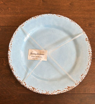 Tommy Bahama MELAMINE Dinner Plates Blue Crackle NEW Set of 4 - $32.97