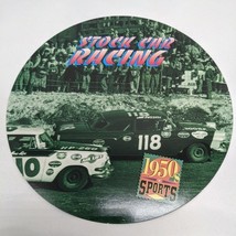 1950s Sports Stock Car Racing Circular Cardboard Collectable With Fun Facts - $151.82 MXN