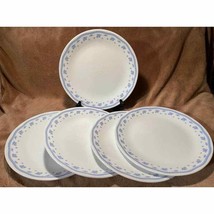 Vintage Morning Glory Pattern Set of (5) Corelle 10&quot; Dinner Plates  - $29.70