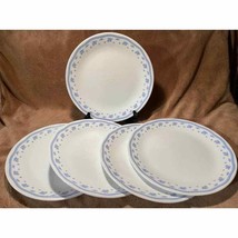 Vintage Morning Glory Pattern Set of (5) Corelle 10" Dinner Plates  - £23.74 GBP