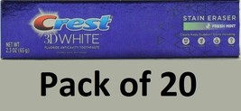 (20) Crest 3D White STAIN ERASER Whitening Flouride Anticavity Toothpaste 2.3 Oz - £31.64 GBP