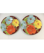 Gates Ware Kitchen Dinner Plate with Flowers 9&quot; Dishwasher~Design In Cal... - £18.68 GBP