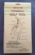 GOLF TOOL- TEN-IN-ONE - Combined Ball marker, Divot tool,  Spike wrench & more image 3